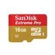 Tarjeta SanDisk Extreme PRO microSDHC de 16GB Class 10