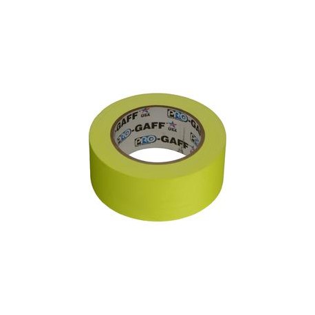 Cinta Gaffer ProGaff Amarillo Fluorescente 2" x 25 yd