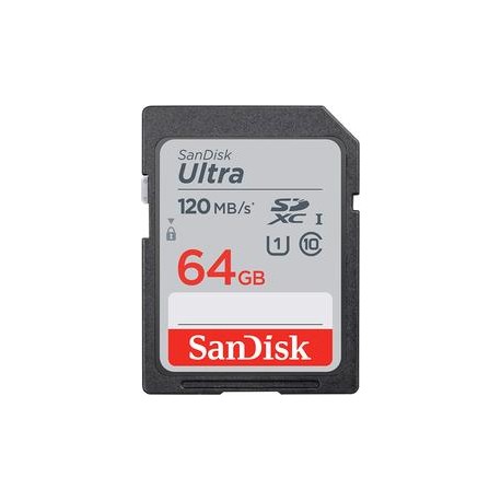 Tarjeta SanDisk Ultra SDXC de 64GB 120MB/s