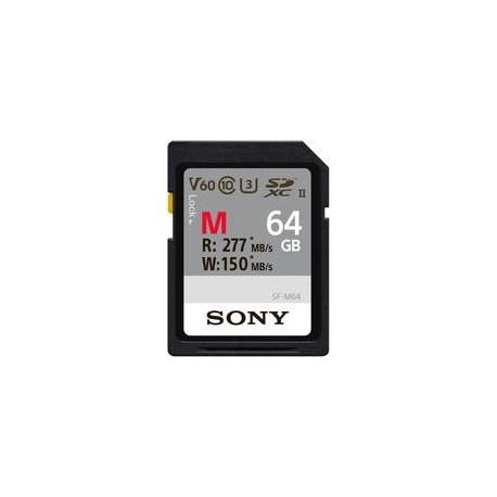 Tarjeta Sony 64GB SF-M/T2 UHS-II R:277MB/s W:150 MB/s