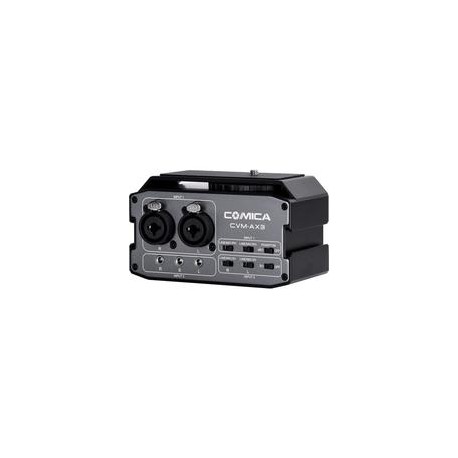 Mixer de Audio Comica CVM-AX3,Micrófono Lavalier Inalámbrico Comica CVM-WM100,Kit de Micrófono Lavalier Inalámbrico Comica CVM-