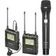 Kit Dual Lavalier Inalámbrico Saramonic UwMic9 RX9+TX9+TX9 y 1 Micrófono de Mano Saramonic HU9,Kit de Micrófono Lavalier Inalám