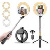 Lámpara de Anillo de 6.5" con Selfie Stick, tripié  y Bluetooth L07