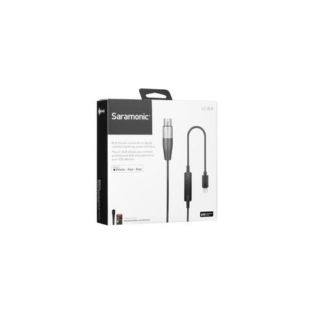 Cable Convertidor Saramonic LC-XLR XLR a Lightning para iOS