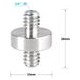 Adaptador de tornillo CAMVATE de doble extremo macho de 1/4"-20 macho a rosca macho de 1/4"-20