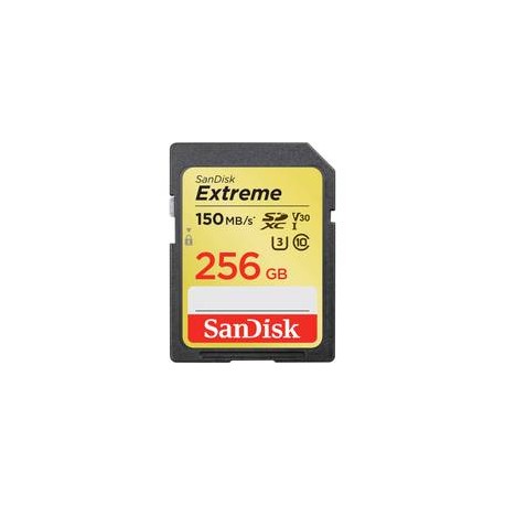 Tarjeta SanDisk Extreme SDXC de 256GB 150MB/s