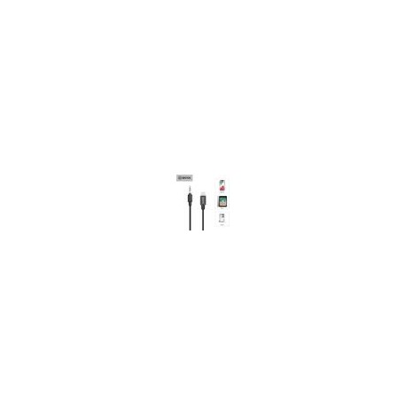 Cable Convertidor Boya BY-K1 3.5mm TRS (male) a Lightning (male)