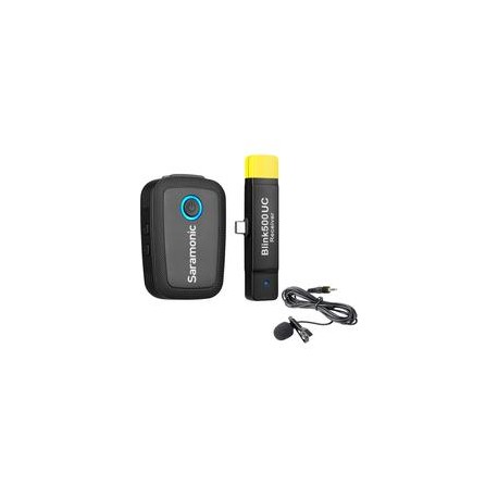 Micrófono Lavalier Saramonic Blink500 B5 USB Tipo-C para Android,Cable Convertidor Boya BY-K2 3.5mm TRS (male) a Tipo-C  (male)