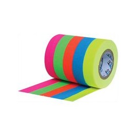 Kit de 5 Cintas ProTapes Pro Neon Spike 1/2" x 6 yd (Rosa, Amarillo, Verde, Naranja, Azul),Cassette Limpiador de Cabezas Mini D