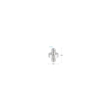 Adaptador de tornillo CAMVATE de doble extremo macho de 1/4"-20 macho a rosca macho de 1/4"-20