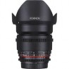 Lente Rokinon 16mm T2.2 Cine DS Lens Montura Canon,Barra Deslizadora Camtree Rayo Mini de 2.50m (C-RAYO-MINI),Lente Protector +