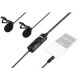 Micrófono Lavalier Dual Boya BY-M1DM,Micrófono Shotgun Boya BY-MM1 para DLSR y Smartphone,Micrófono Shotgun Boya BY-BM2021 para
