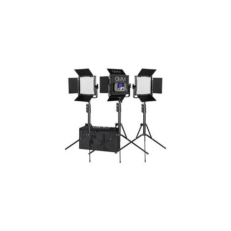 Kit de 3 Lámparas GVM 50RS3L RGB,Kit de 2 Lámparas GVM 800D RGB Studio,Kit de 2 Lámparas GVM 560AS BICOLOR,Kit de 3 Lámparas GV