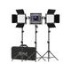 Kit de 3 Lámparas GVM 800D RGB Studio
