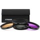 Kit de 4 Filtros Polaroid 62mm (UV,CPL,FLD y Warming) PL4FIL62