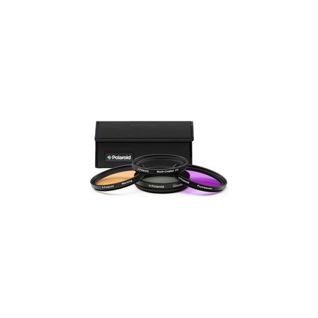 Kit de 4 Filtros Polaroid 62mm (UV,CPL,FLD y Warming) PL4FIL62