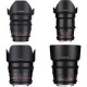 Kit de 4 Lentes Rokinon Cine DS Lens Montura Sony E (16mm, 35mm, 50mm y 85mm)